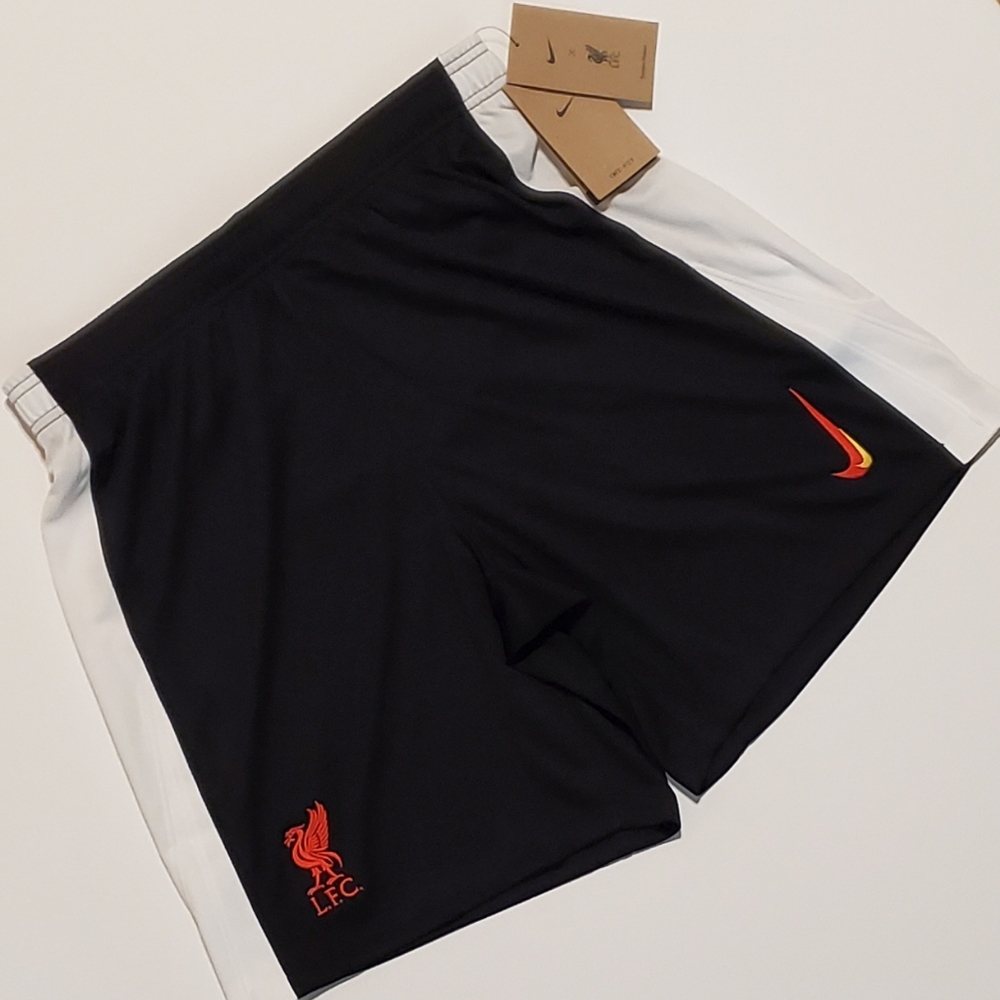 Nike Liverpool FC Dri-Fit Soccer Shorts Black Slim Fit Size L FQ2059-010